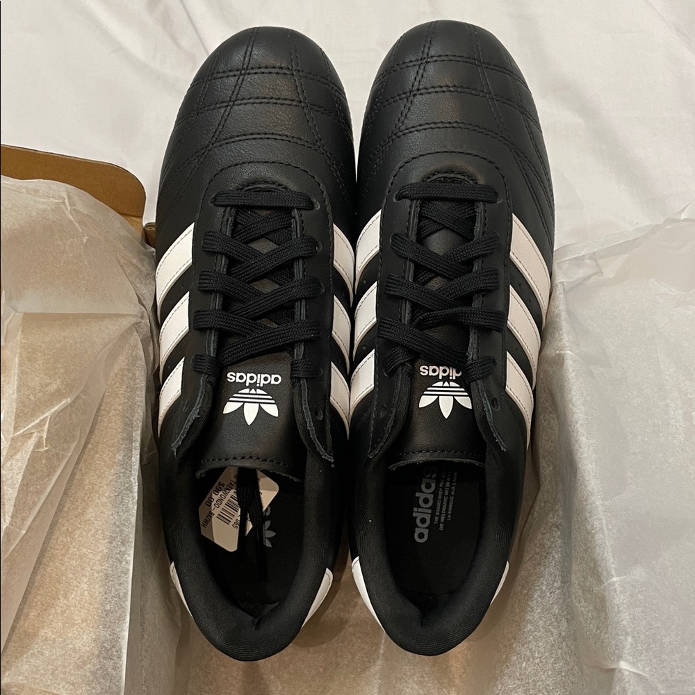 •ADIDAS• Taekwondo Lace W Shoes Sneakers >> black/white stripe/gum >> NIB - Picture 14 of 16